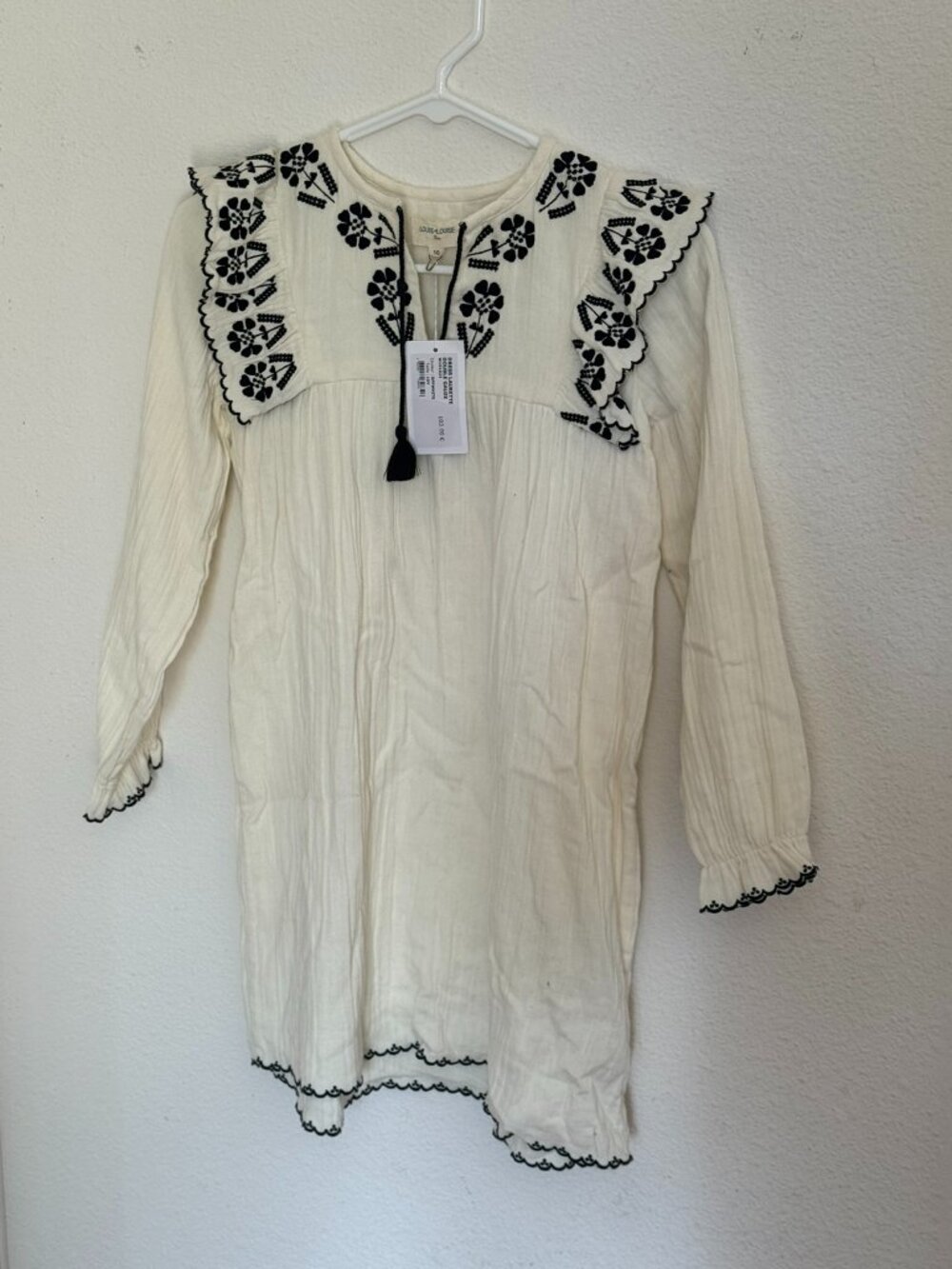 Louis Louise Laurette Embroidered Double Gauze Dress 10Y NWT